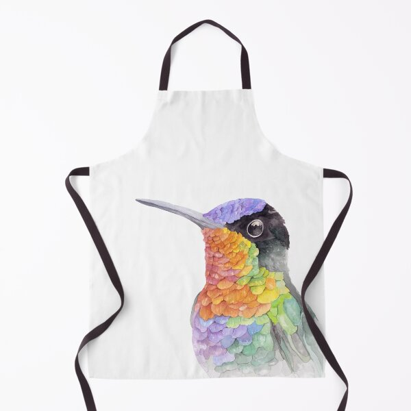 Item preview, Fiery Throated Hummingbird designed and sold by Coastal Watercolors by Laura.