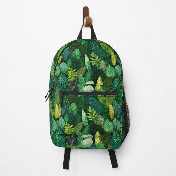 Item preview, Lush Green Tropical Leaves Botanical Pattern designed and sold by NicolasGlowArt.