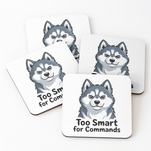Item preview, Husky Too Smart for Commands Funny Dog Meme designed and sold by Cool-cat-art.