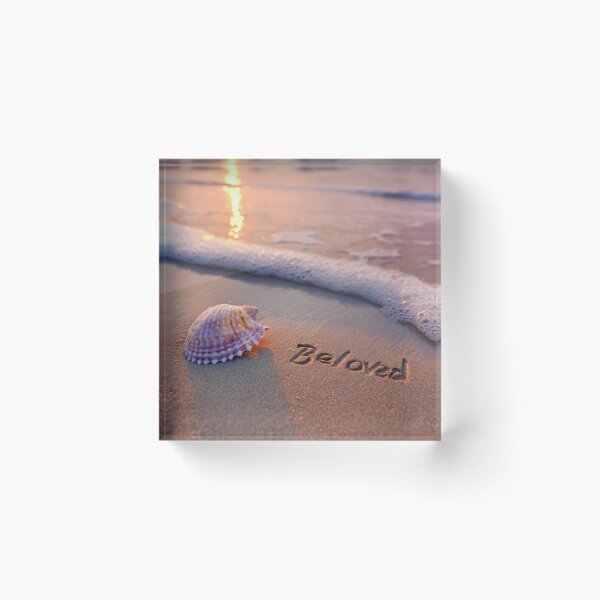 Item preview, Beloved Word Inscribed In Sunset Beach Sand designed and sold by chase-thewave.