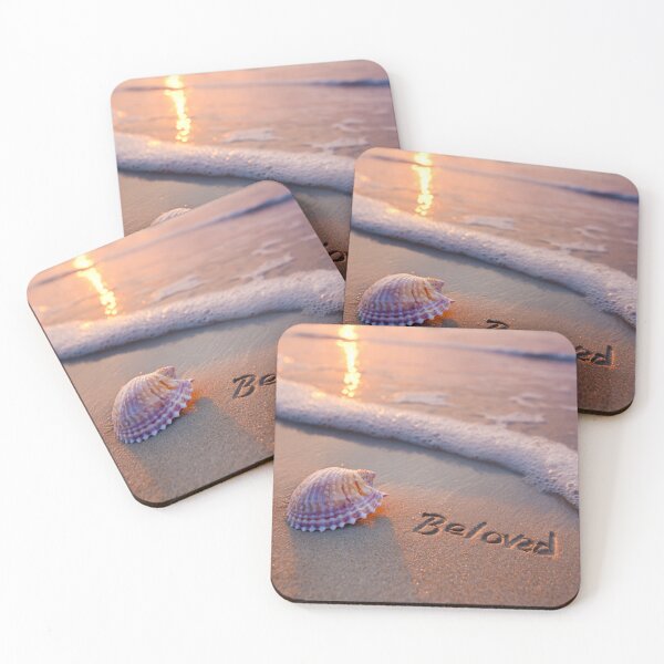 Item preview, Beloved Word Inscribed In Sunset Beach Sand designed and sold by chase-thewave.