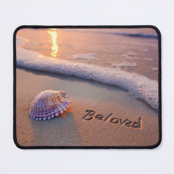 Item preview, Beloved Word Inscribed In Sunset Beach Sand designed and sold by chase-thewave.