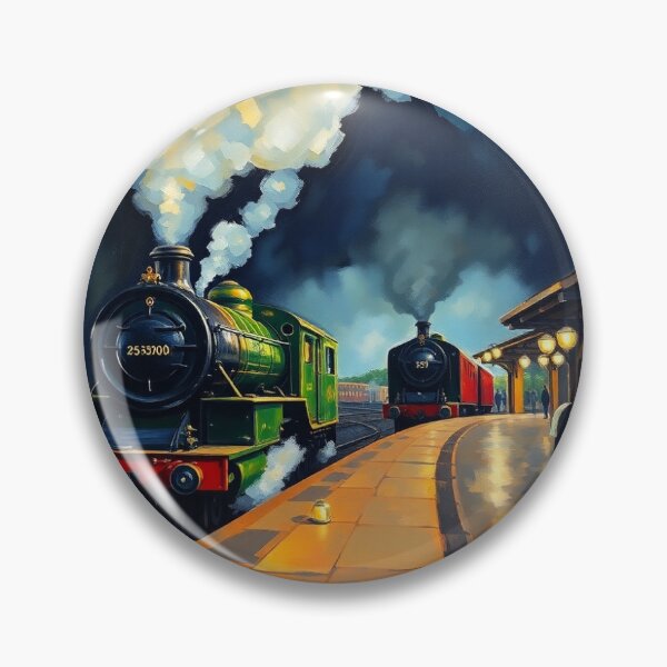 Item preview, Owen Sound station, in the style of Renoir. designed and sold by oldMastersofart.