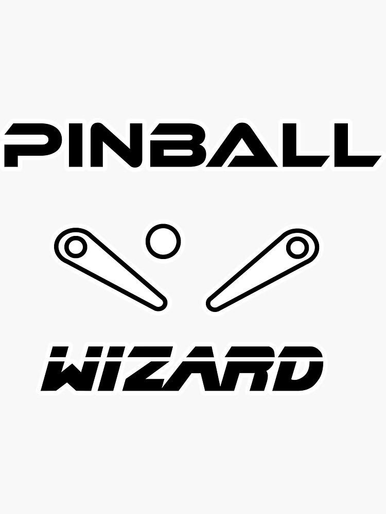 "Pinball Wizard Pinball" Sticker for Sale by RetroFuchs Redbubble