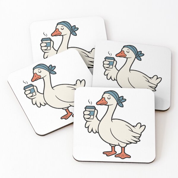 Item preview, Mother Goose Holding Coffee designed and sold by theartfulaspie.