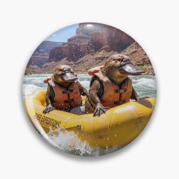 Item preview, Platypuses White Water Rafting on the Colorado River designed and sold by Tridentulus.