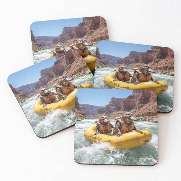 Item preview, Platypuses White Water Rafting on the Colorado River designed and sold by Tridentulus.