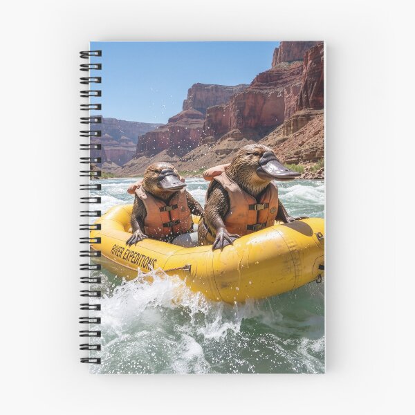 Item preview, Platypuses White Water Rafting on the Colorado River designed and sold by Tridentulus.