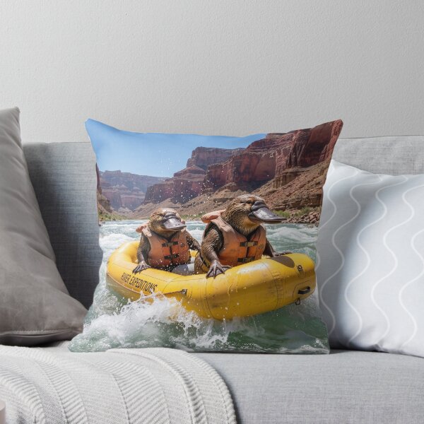 Item preview, Platypuses White Water Rafting on the Colorado River designed and sold by Tridentulus.