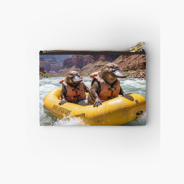 Item preview, Platypuses White Water Rafting on the Colorado River designed and sold by Tridentulus.