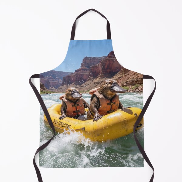 Item preview, Platypuses White Water Rafting on the Colorado River designed and sold by Tridentulus.