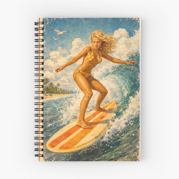 Item preview, Diosa del surf retro: vibraciones de verano sin fin designed and sold by ITSimagination.