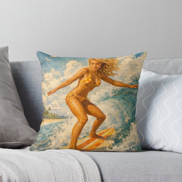 Item preview, Retro Surf Goddess — Endless Summer Vibes designed and sold by ITSimagination.