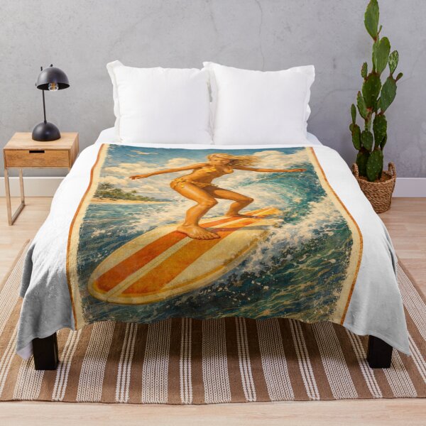 Item preview, Retro Surf Goddess — Endless Summer Vibes designed and sold by ITSimagination.