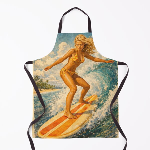 Item preview, Retro Surf Goddess — Endless Summer Vibes designed and sold by ITSimagination.