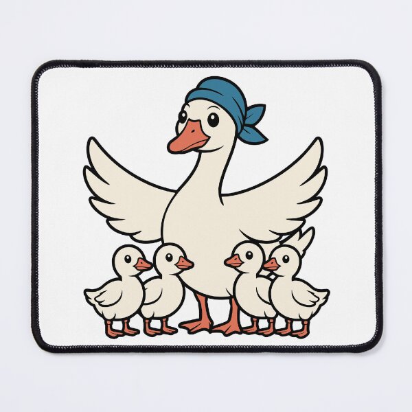 Item preview, Mother Goose With Four Goslings designed and sold by theartfulaspie.