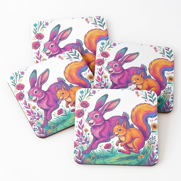 Item preview, Rabbits and squirrels designed and sold by PP&RAINBOW SHOP.