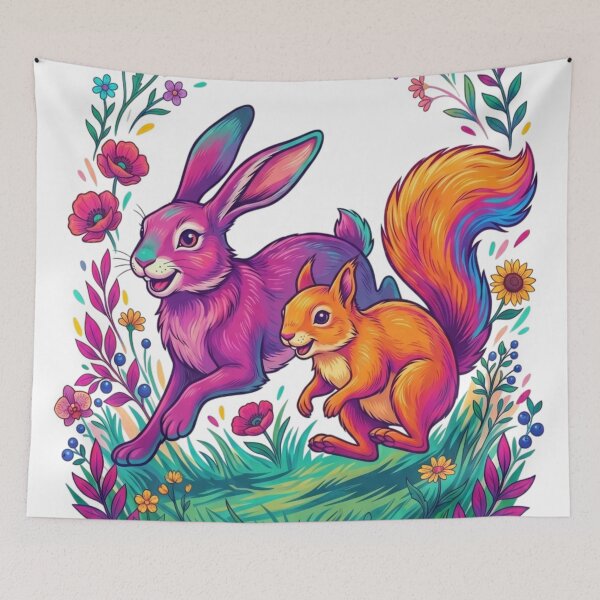 Item preview, Rabbits and squirrels designed and sold by PP&RAINBOW SHOP.