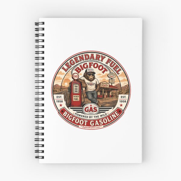 Item preview, Legendary Fuel – Bigfoot Gasoline Vintage Station Retro Sasquatch designed and sold by Bigfoot Fuel Co.