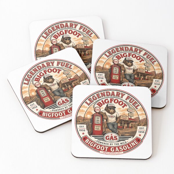 Item preview, Legendary Fuel – Bigfoot Gasoline Vintage Station Retro Sasquatch designed and sold by Bigfoot Fuel Co.