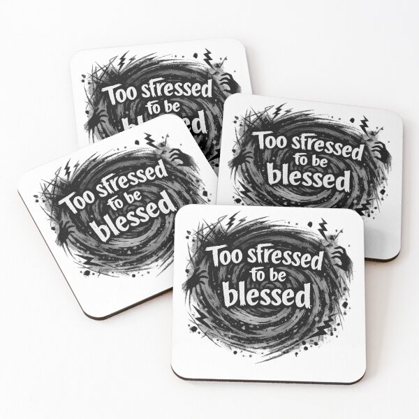 Item preview, Too Stressed to Be Blessed Anxiety Spiral Graphic designed and sold by designsbyhw.