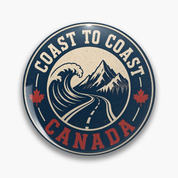 Item preview, Coast to Coast Canada Vintage Badge designed and sold by EastEndTownie.