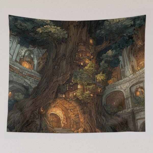 Item preview, Ancient Tree Hiding a Kingdom designed and sold by Rtymer.
