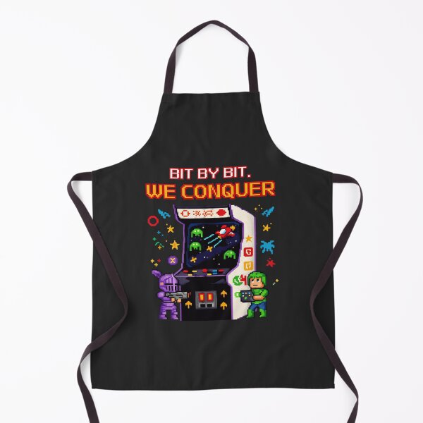 Item preview, Bit By Bit We Conquer - Retro Arcade Gamer T-Shirt | 8-Bit Pixel Art Design designed and sold by Cree8if.