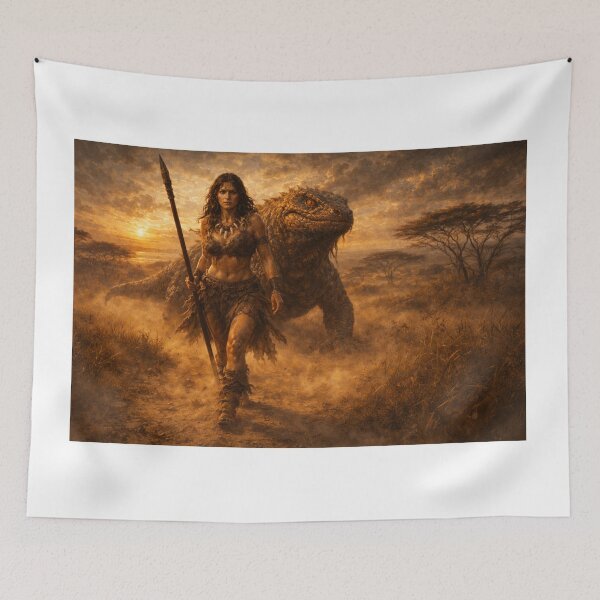 Item preview, Desert Huntress: Savage Queen and the Beast designed and sold by ITSimagination.
