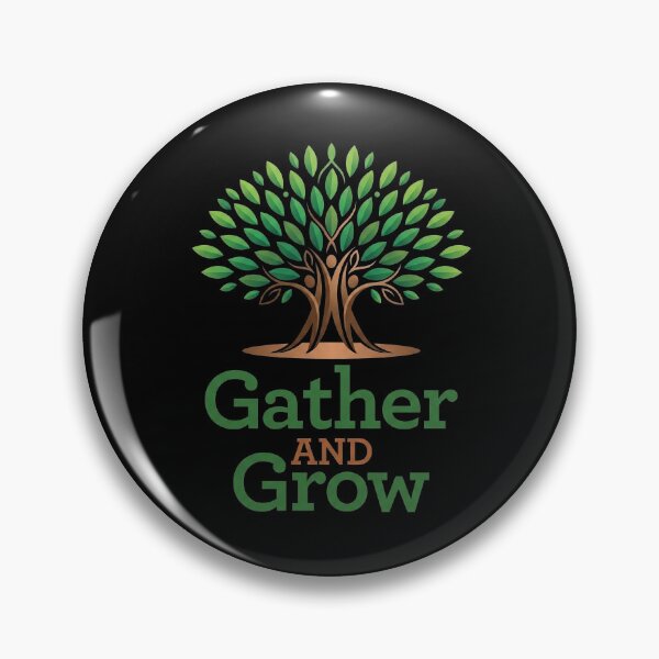 Item preview, Gather and Grow Tree of Life - Community & Nature Logo designed and sold by Mossypixels.