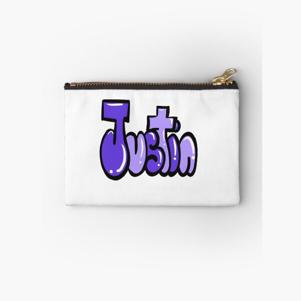 Item preview, Justin name in purple bubble letters graffiti calligraphy Top 10 best personalised gifts for boys Justin designed and sold by Artonmytee.