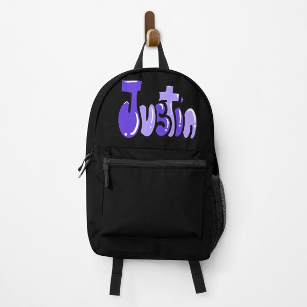 Item preview, Justin name in purple bubble letters graffiti calligraphy Top 10 best personalised gifts for boys Justin designed and sold by Artonmytee.