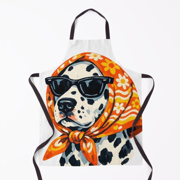 Item preview, Stay Fabulous Dalmatian Dog Wearing Sunglasses And Babushka Headscarf Retro Art designed and sold by Retro Mood Co.