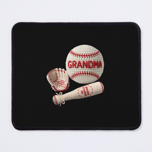 Item preview, Cozy Crochet Grandma Baseball Set | World's Greatest Catch & Hit designed and sold by Lozarux.