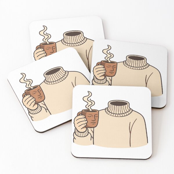Item preview, Abstract Headless Character Holding Face Mug Surreal Line Art designed and sold by Retro Mood Co.