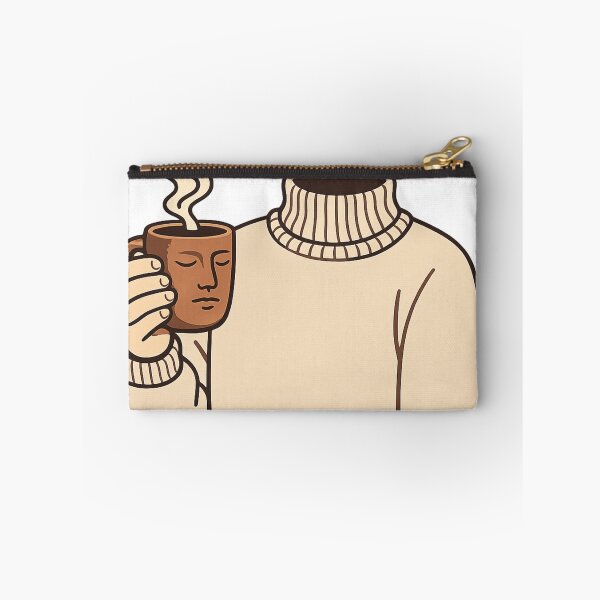 Item preview, Abstract Headless Character Holding Face Mug Surreal Line Art designed and sold by Retro Mood Co.