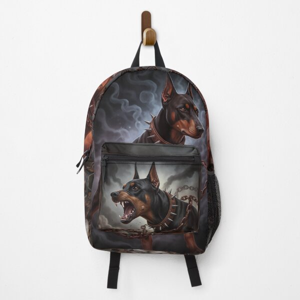 Item preview, Doberman Backpack | Airbrushed Dog Design | Elegant Dog Motif | Laptop Backpack designed and sold by HybridThe0ry.