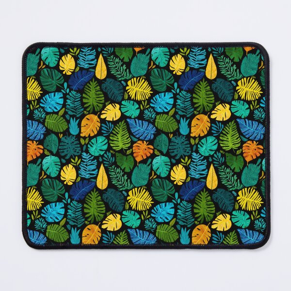 Item preview, Vibrant Tropical Leaves Jungle Foliage Pattern designed and sold by NicolasGlowArt.