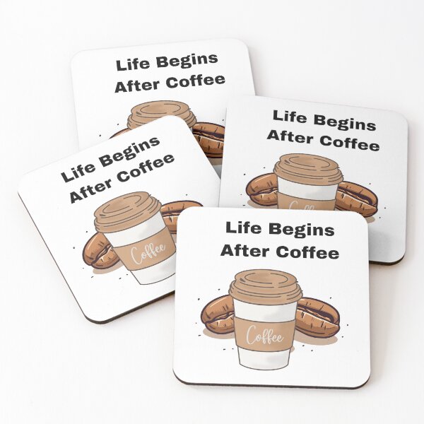 Item preview, ​Life Begins After Coffee - Aesthetic Coffee Cup designed and sold by PeplumiArt.