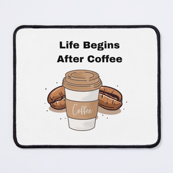 Item preview, Life Begins After Coffee - Aesthetic Coffee Cup designed and sold by PeplumiArt.