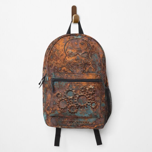 Item preview, Industrial Backpack | Rust Look & Metal Design | Steampunk Style Backpack | Robust Laptop Backpack designed and sold by HybridThe0ry.