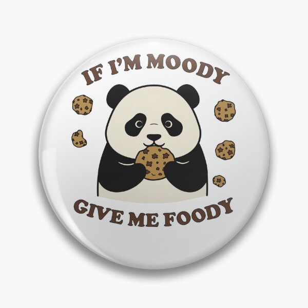 Item preview, Funny Moody Panda Eating Cookie Foody Quote designed and sold by k3rstman1.