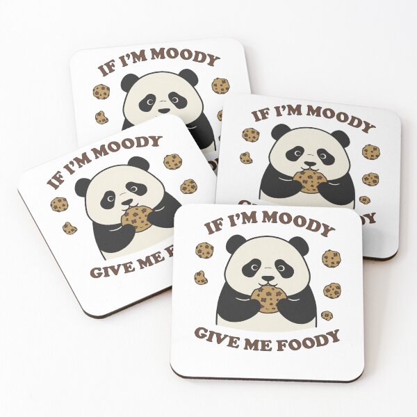 Item preview, Funny Moody Panda Eating Cookie Foody Quote designed and sold by k3rstman1.