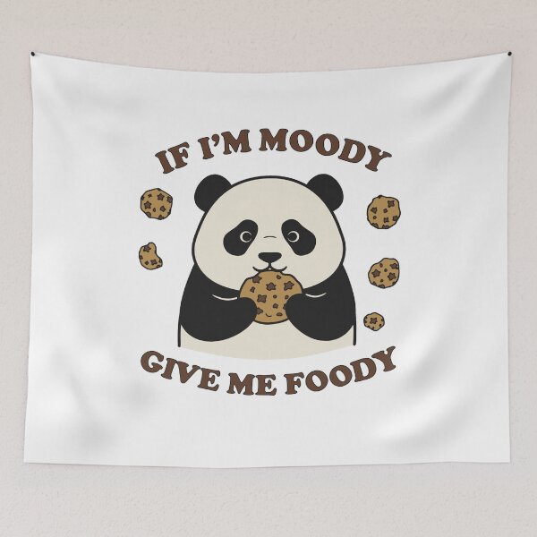 Item preview, Funny Moody Panda Eating Cookie Foody Quote designed and sold by k3rstman1.