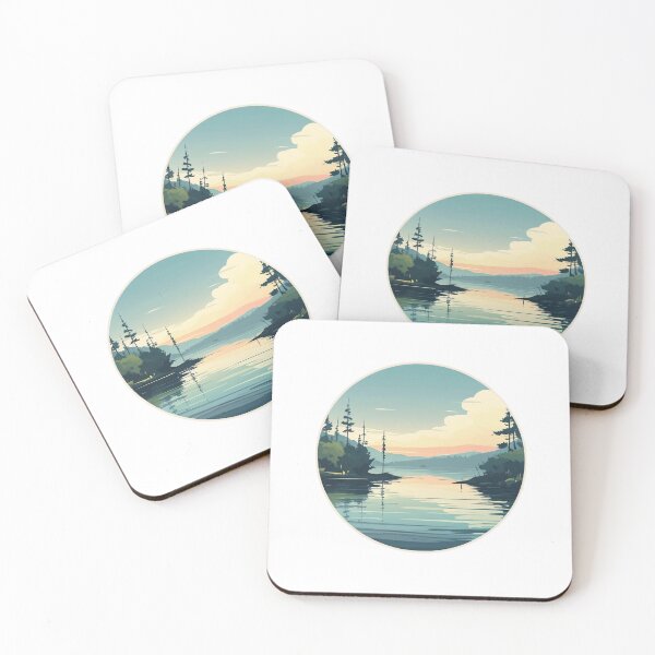 Item preview, Serene Reflections: Mirror Lake Among Trees designed and sold by Mau05store.