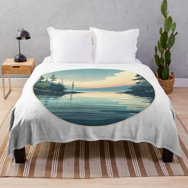 Item preview, Serene Reflections: Mirror Lake Among Trees designed and sold by Mau05store.