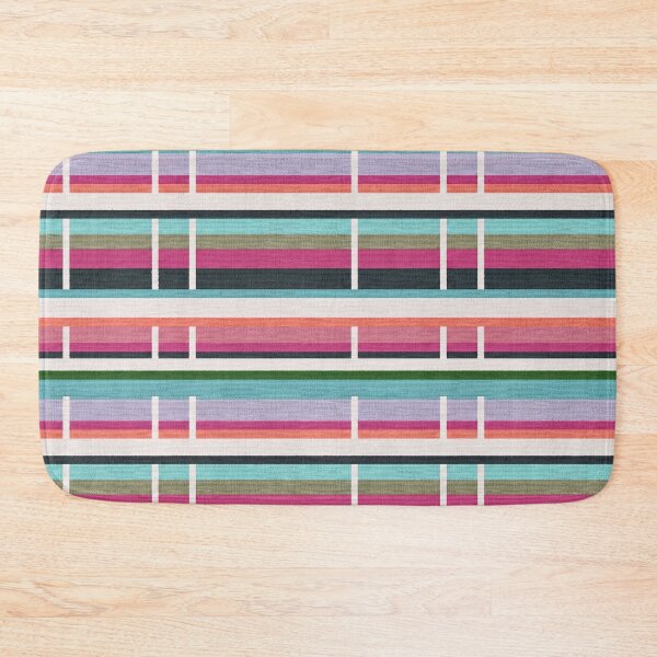 Item preview, Colorful Woven Stripe Pattern Rug Texture – Modern Geometric Textile Design designed and sold by Timegraf.