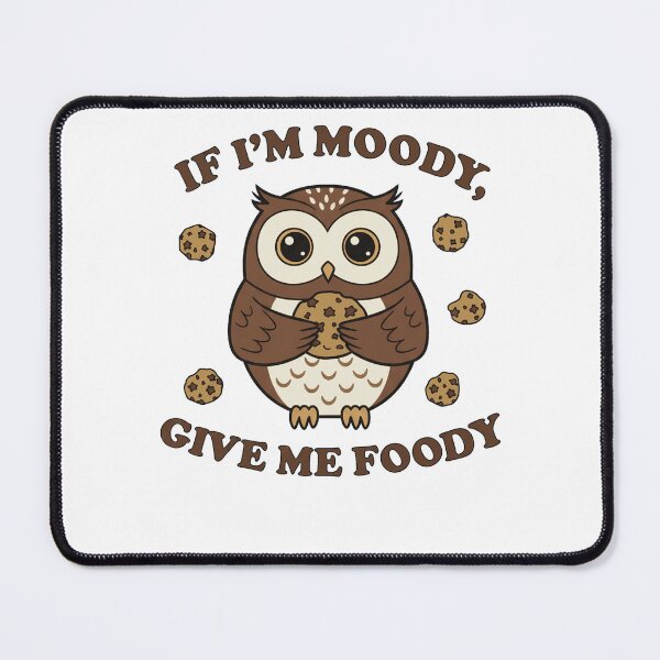 Item preview, Cute Moody Owl Give Me Foody Cartoon designed and sold by k3rstman1.