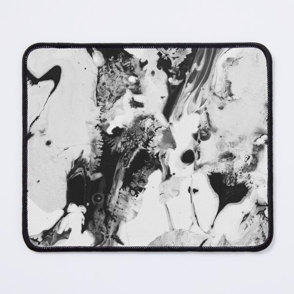 Item preview, Black & White Crumbling Tower Acrylic Pour designed and sold by Andyshouse.