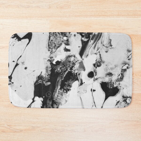 Item preview, Black & White Crumbling Tower Acrylic Pour designed and sold by Andyshouse.